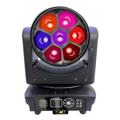 7x40W LED premična lučka za pranje glave